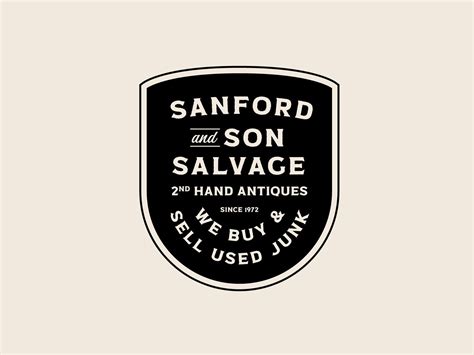 Sanford and Son logo | Sanford and son, Logo design feminine, Logo design