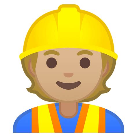 Construction Worker Emoji Clipart Free Download Transparent Png