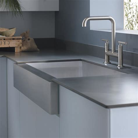 Apron front & farmhouse sinks from moen. KOHLER K-3936-NA Vault Undercounter Single Basin Stainless ...