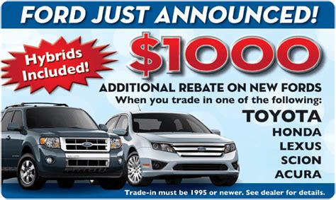 Rebate Deals Cars