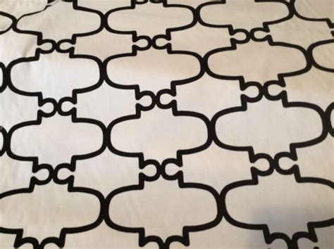 Black And White Geometric Cotton Print Drapery Upholstery Fabric Ebay