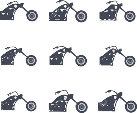 Chopper Motorcycle Speed Icon Motorcycle Racing Vector Speed Icon