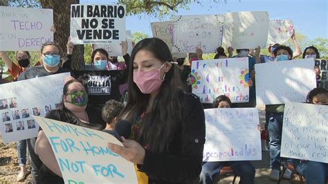 protesters raise questions about new housing project next to alazan apache courts
