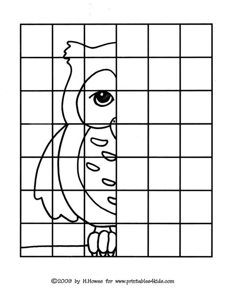 Owl Complete The Picture Drawing Printables For Kids Free Word