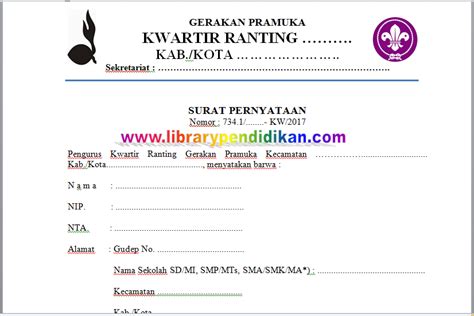 Surat keterangan kematian pada umumnya diterbitkan oleh rumah sakit. Surat Pernyataan Pramuka Sebagai Pengurus/Pembina Aktif ...