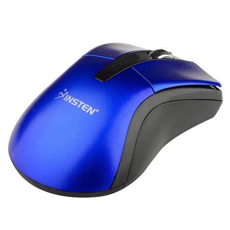 Insten Blue 24g Cordless 4 Keys Wireless Optical Mouse With 800 1200