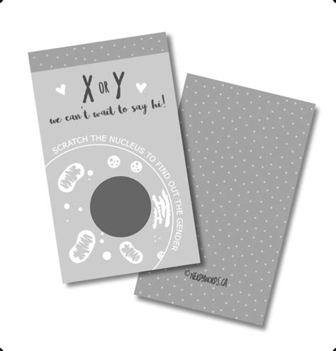 Xy Ou Xx Gender Sex Reveal Scratch Off Cards Pack De 12 Etsy Canada