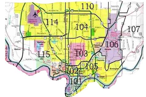 Metro Area Kansas City Zip Code Map