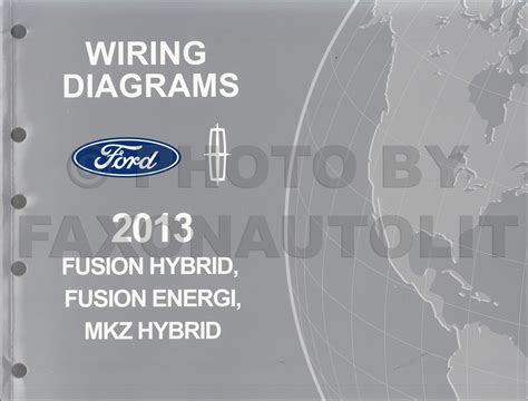 2013 Ford Fusion Energi Lincoln Mkz Hybrid Wiring Diagram Manual Original