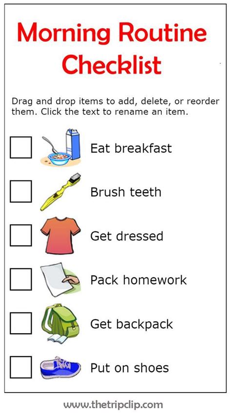Make Your Own List Mobile Or Printed In 2021 Morning Routine Kids