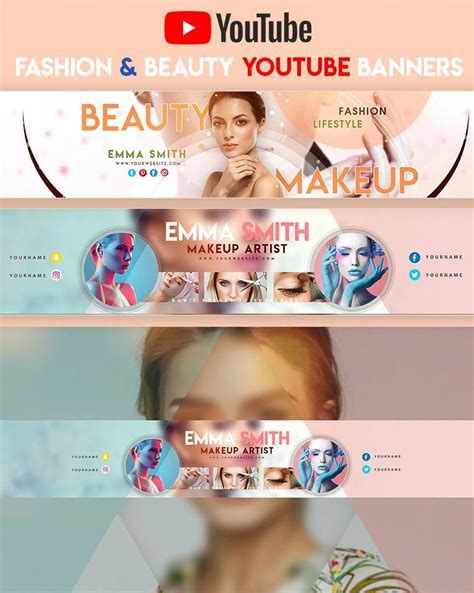 Beauty Fashion Make Up Youtube Banner By Youtubebanners Youtube