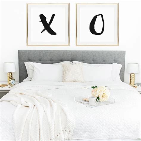 The Perfect Way To Decorate Above Your Bed X And O Prints Now