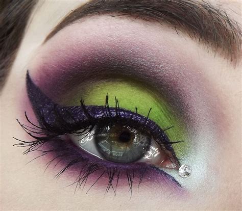 Purple And Green Witch Makeup Fantasy Makeup Mom Halloween Makeup