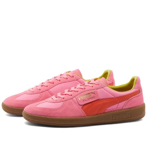 Puma Men S Palermo Og Sneakers In Pink Glimmer Mandarine Puma