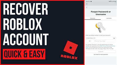 How To Recover Roblox Account Without Password Or Username Youtube