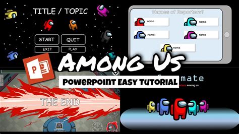 🚨among Us Powerpoint Theme Tutorial Free Template Charlz Arts Youtube