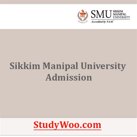 Sikkim Manipal University Admission 2024 25 Application Form Last Date Fees