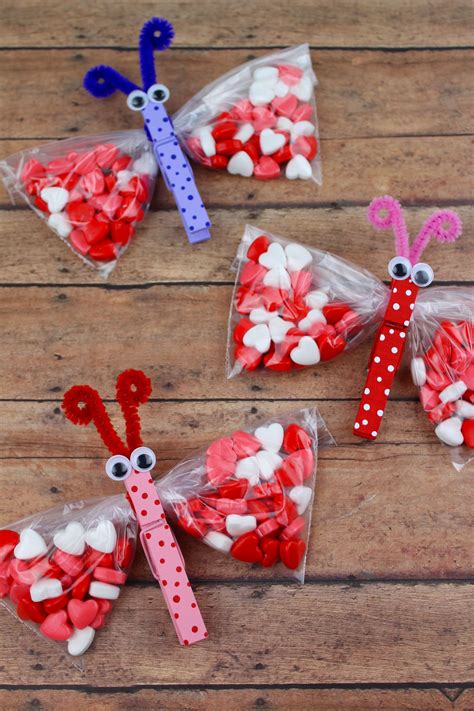 Butterfly Valentines Day Treat Bags Valentines Treat Bags