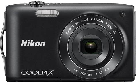 Nikon Coolpix S3300 Black 16 Megapixel Digital Camera With 6x Optical