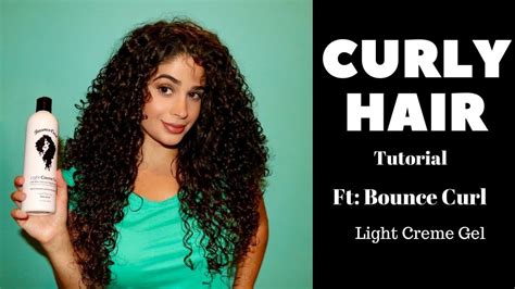 Using One Product Bounce Curl Light Creme Gel To Style Curly Hair Bounce Curl Bounce Curl