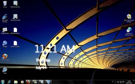 Free Download Screenshots Of Windows 8 Desktop Clock 10 Para Windows 7