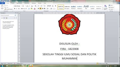 tutorial membuat sampul makalah - YouTube