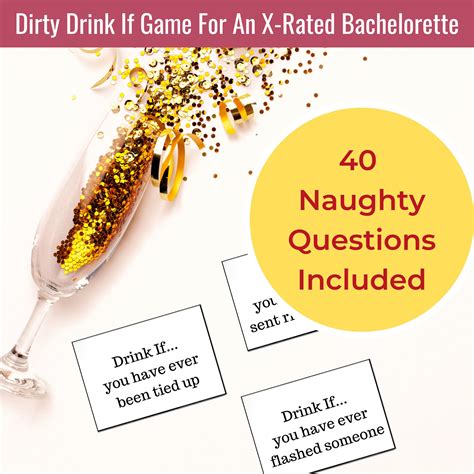 Dirty Drink If Game Dirty Bridal Shower Naughty Hen Party Etsy Australia