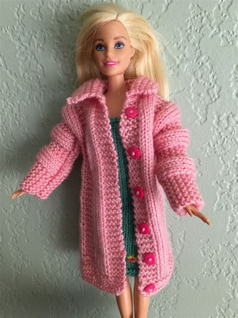 Ravelry Pamclydes Pink Barbie Coat Barbie Knitting Patterns