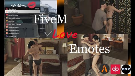 Fivem New Love Emote Menu Love Emotes Sex Emotes Animations And