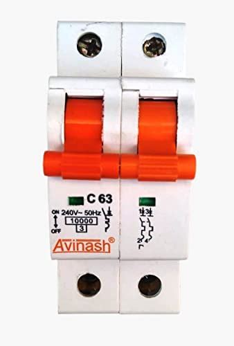 Buy Avinash Mcb C63 Ampere Dual Pole Change Over Switch Circuit Breaker