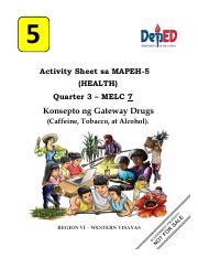 Ro Mapeh Health Q Las Week Pdf Activity Sheet Sa Mapeh Hot