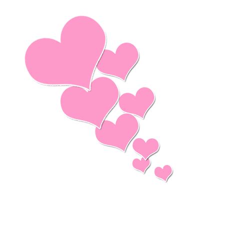 Pink Color Heart Clip Art Pink Heart Png Download 851850 Free