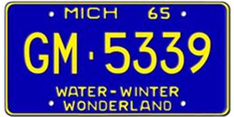 Michigan License Plates | License Plates History