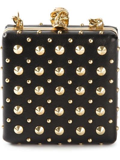 Alexander Mcqueen Studded Box Clutch Clutch Fashion Clutches For