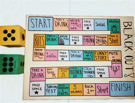 One player is appointed the dealer. DIY Drinking Board Game | Drinking board games, Birthday games, Board games