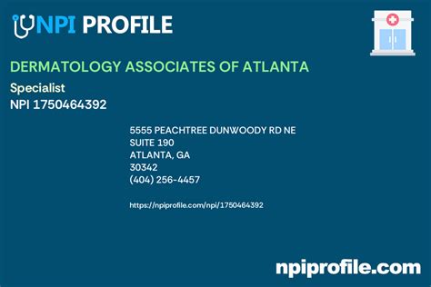 Dermatology Associates Of Atlanta Npi 1750464392 Specialist In