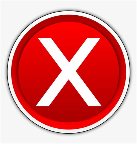 Red X Button Png ไอคอน กากบาท Png Png Image Transparent Png Free