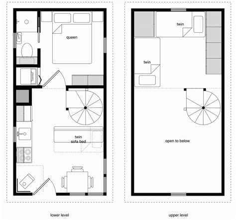 12x24 Twostory 10 Tiny House Floor Plans Cabin Floor Plans Free