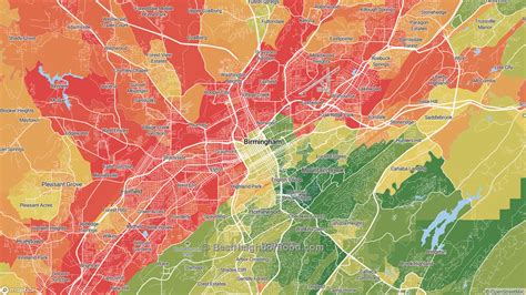 Birmingham Al Neighborhood Map