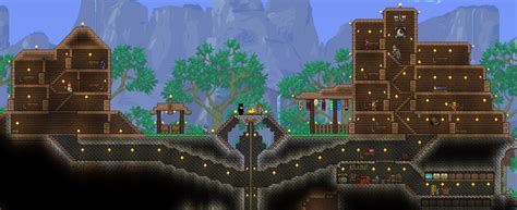 My First Base I Started Terraria A Month Ago Today After I Think 2