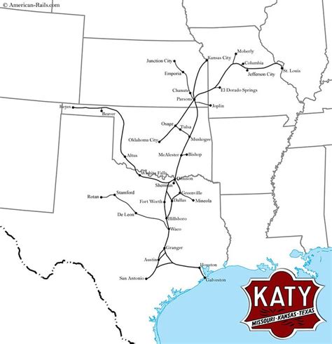 The Missouri Kansas Texas Railroad Was A Southern Midwest Line That