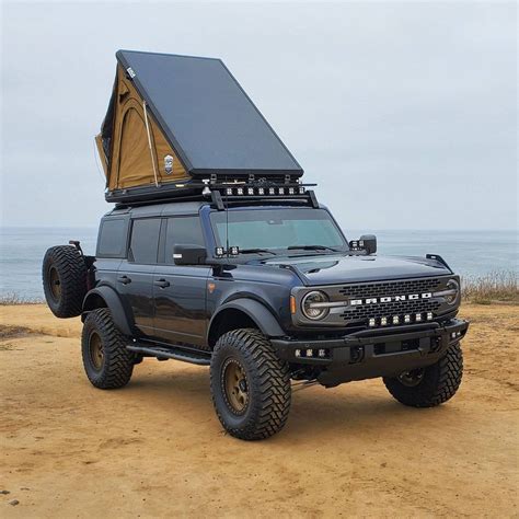 2021 2022 Ford Bronco 4 Door Roof Rack Kit Includes 6 3 Inch Zroadz