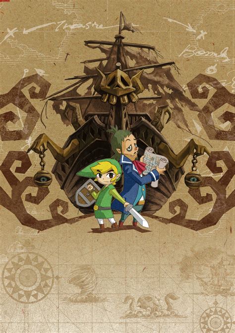 The Legend Of Zelda Phantom Hourglass Toon Link And Captain Linebeck The Legend Of Zelda The