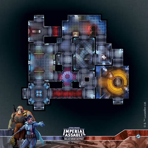 Star Wars Imperial Assault Malastarian Outpost Raid Map Boardgamesca