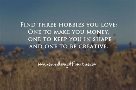 Jul 16, 2021 · with the many benefits of pursuing creative hobbies, from benefiting your career to improving mental and physical health, you'd think everyone would have one, right? Find three hobbies you love | Love yourself quotes, Inspirational words, Mind over matter