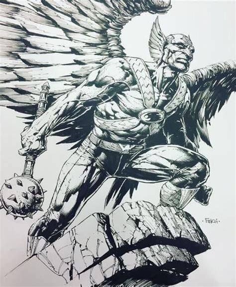 Artwork Hawkman By David Finch Comic Art Sketch Superhero Art Hawkman