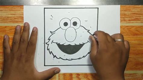 How To Draw Elmo Face Step By Step Youtube