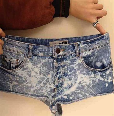 Splatter Bleached Jeans Shorts Denim Diy Jeans Diy Clothes Crafts