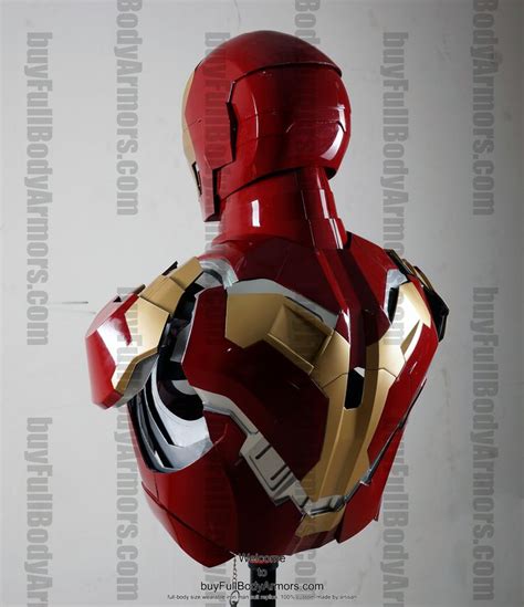 The Wearable Iron Man Mark 43 Xliii Suit Costume Bust Back Side