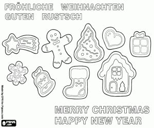 They're free to use for classroom or. Christmas cookies in ENG and DE coloring page printable game